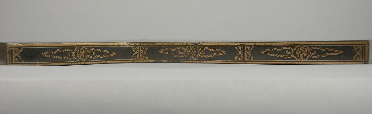 Chime (Qing) for Linzhong (8th note in the 12-note scale), Jade with incised gilded design, China