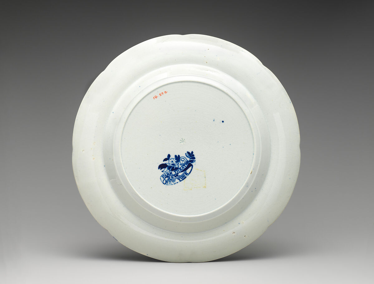 Plate, Ralph Stevenson &amp; Williams (active ca. 1825–27), Earthenware, transfer-printed, British (American market)