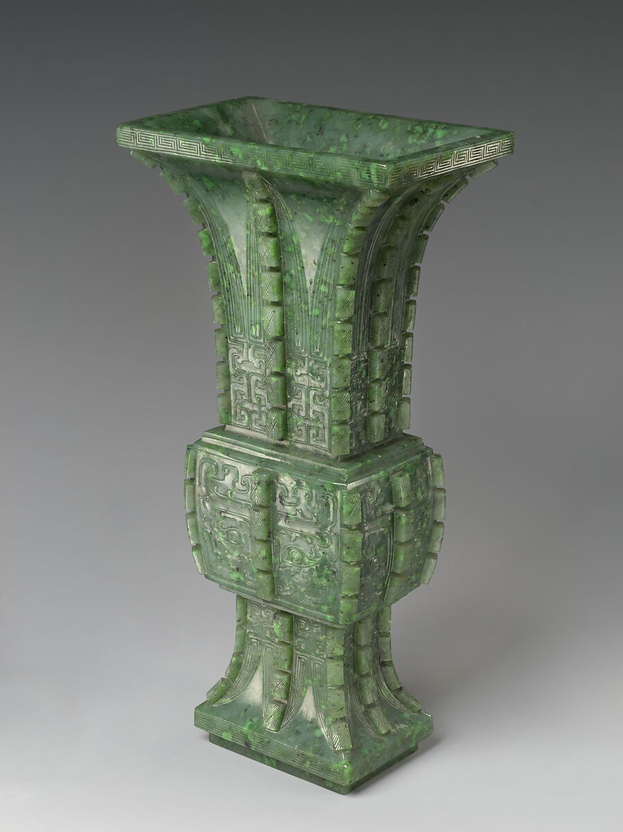 Beaker of Zhou Design, Nephrite, China