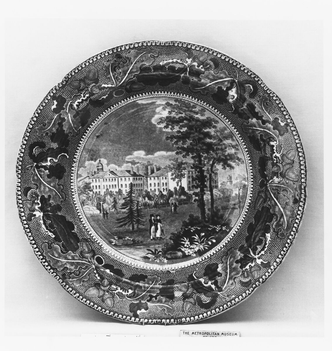 Plate, Ralph Stevenson &amp; Williams (active ca. 1825–27), Earthenware, transfer-printed, British (American market) 
