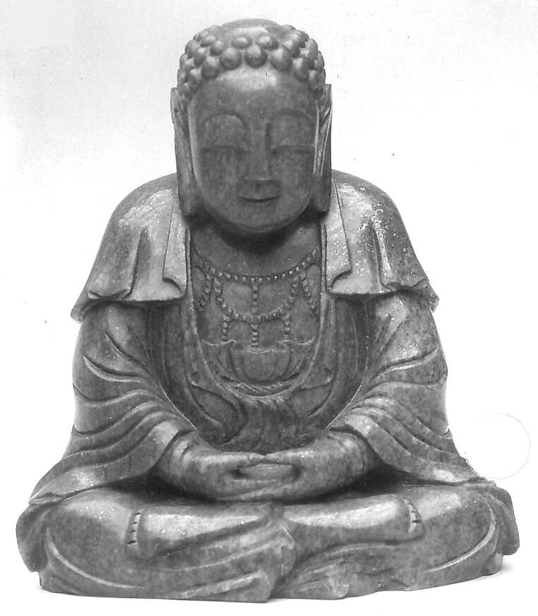 Figure of Buddha, Lapis lazuli, China 