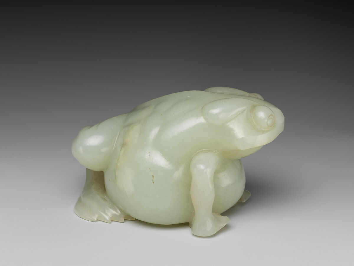 Crouching Frog, Jade (nephrite), China