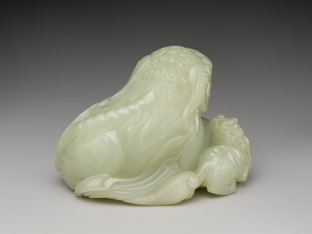 Lion and cubs, Jade (nephrite), China