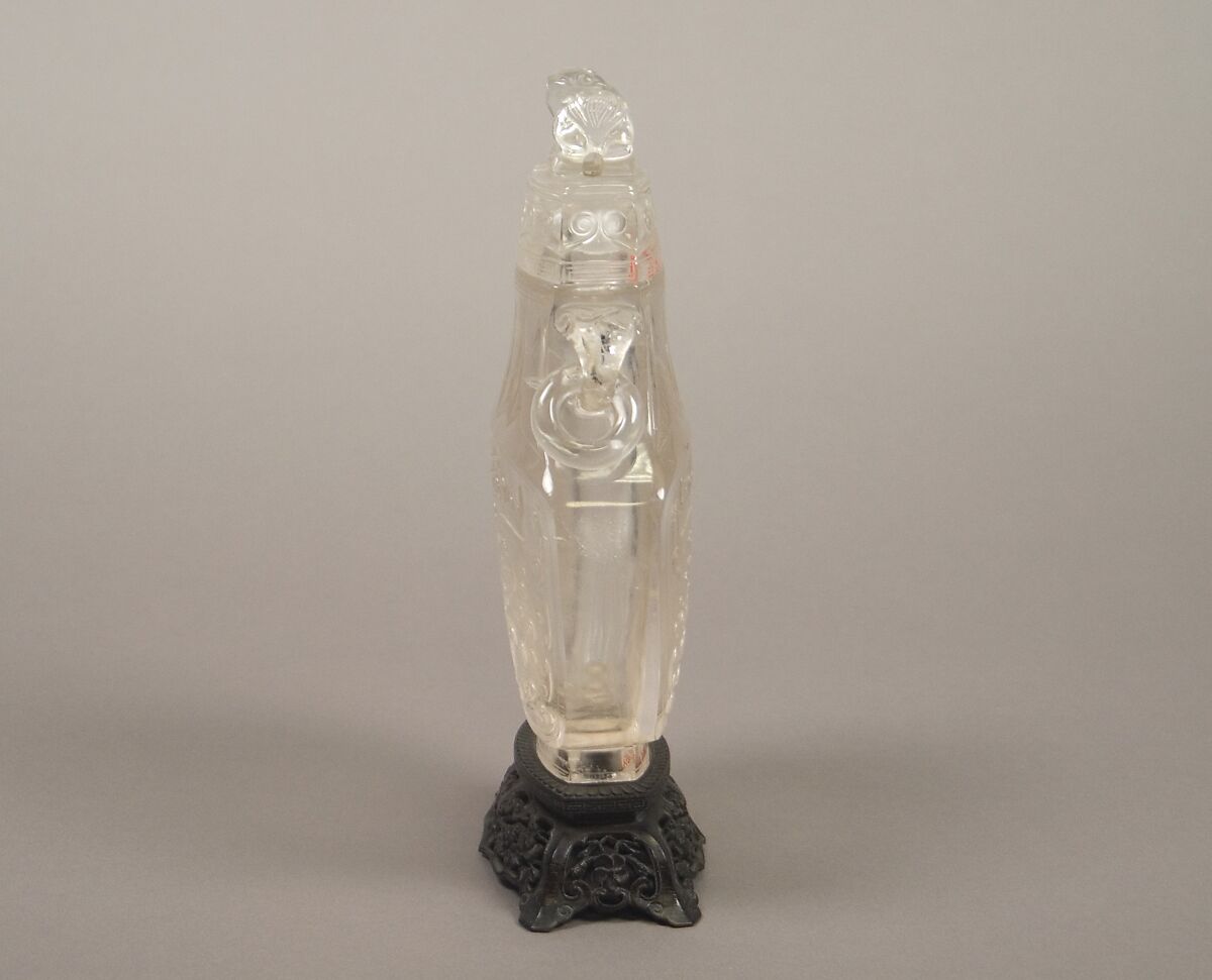 Covered vase, Rock crystal, China