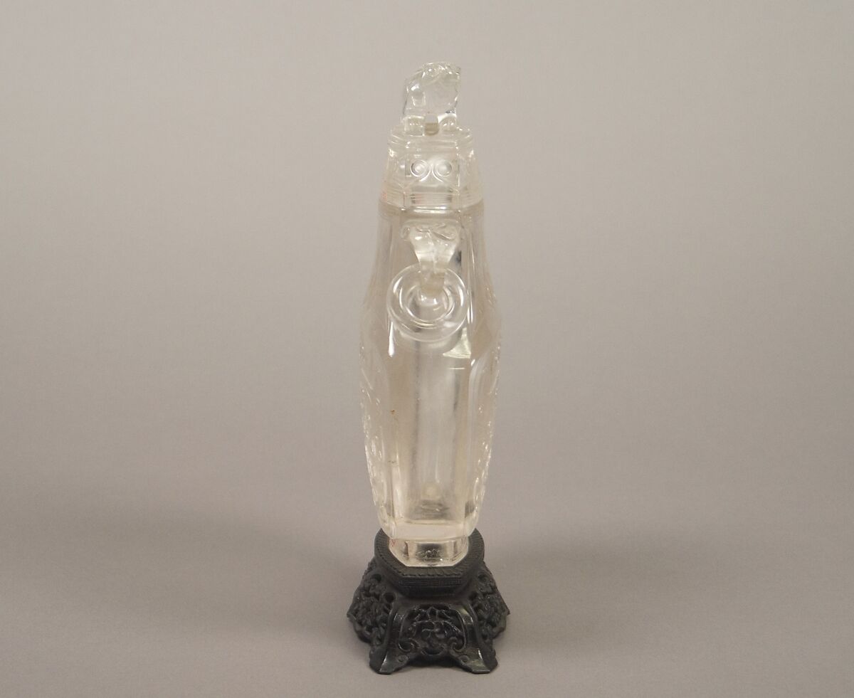 Covered vase, Rock crystal, China