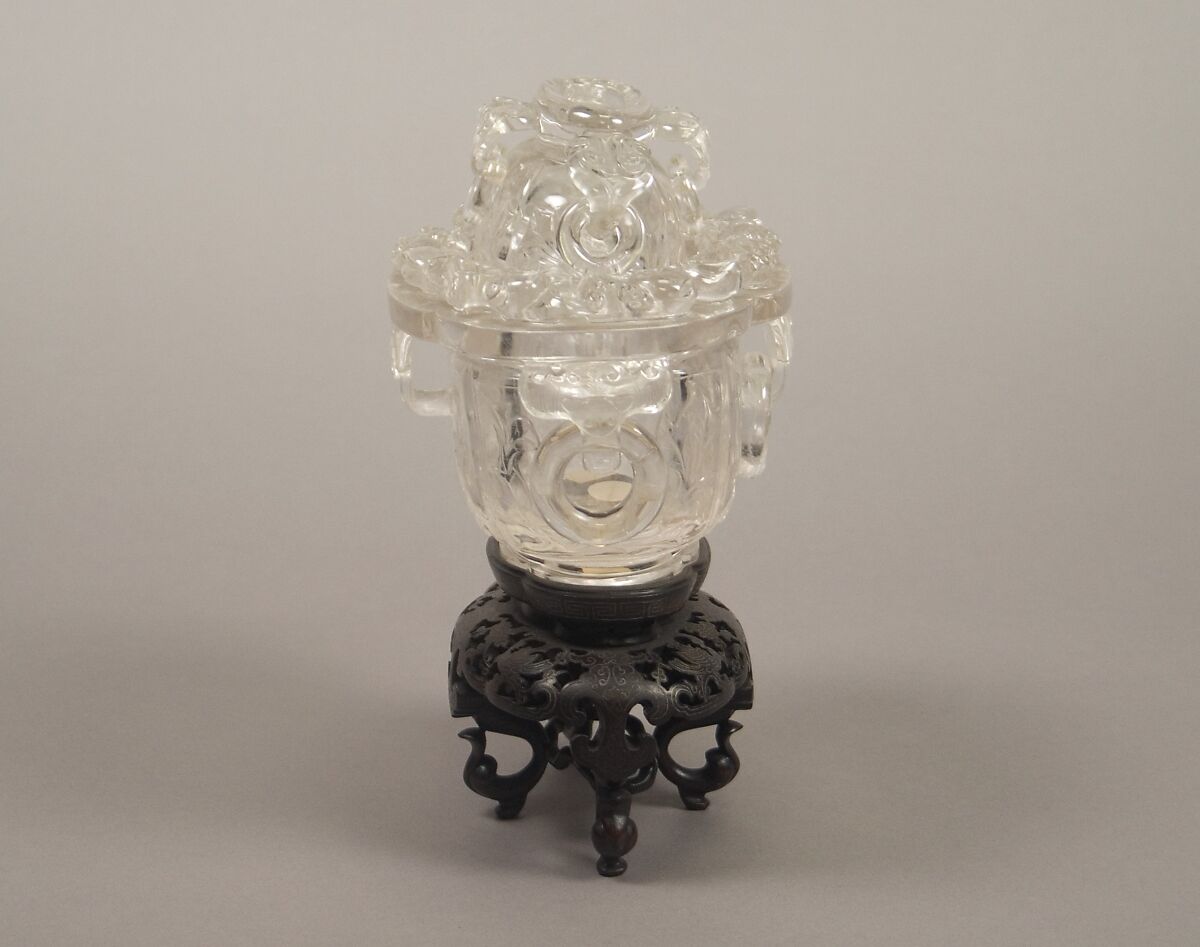 Covered bowl, Rock crystal, China