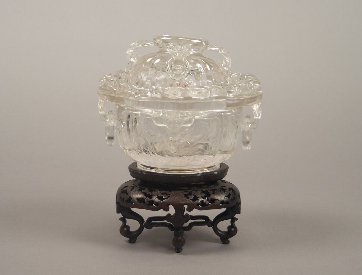 Covered bowl, Rock crystal, China
