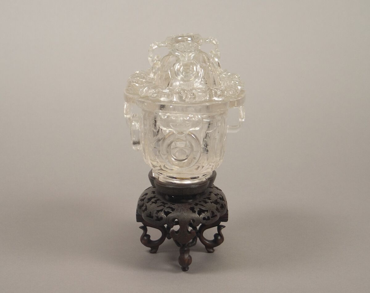 Covered bowl, Rock crystal, China