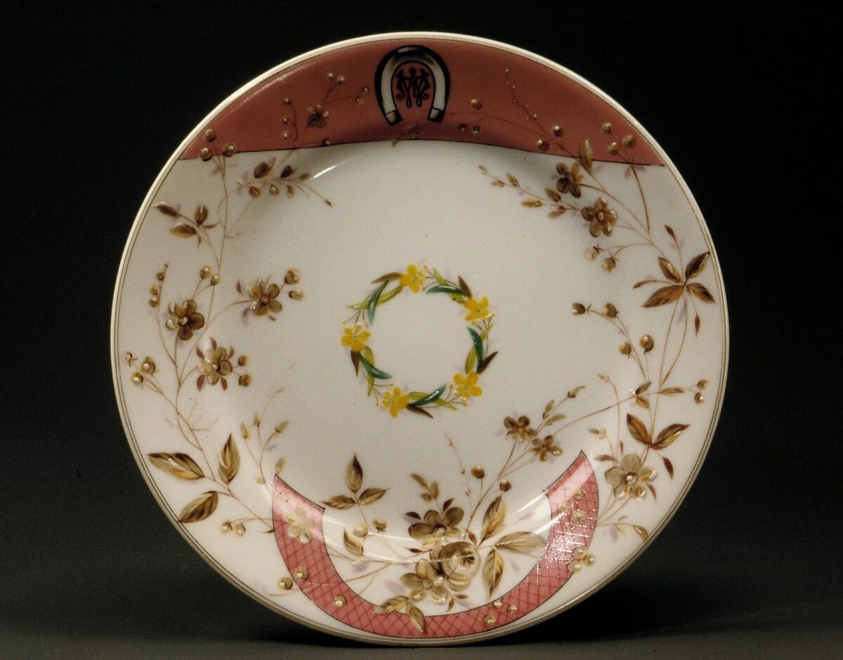 Plate, Union Porcelain Works (1863–1922), Porcelain, American 