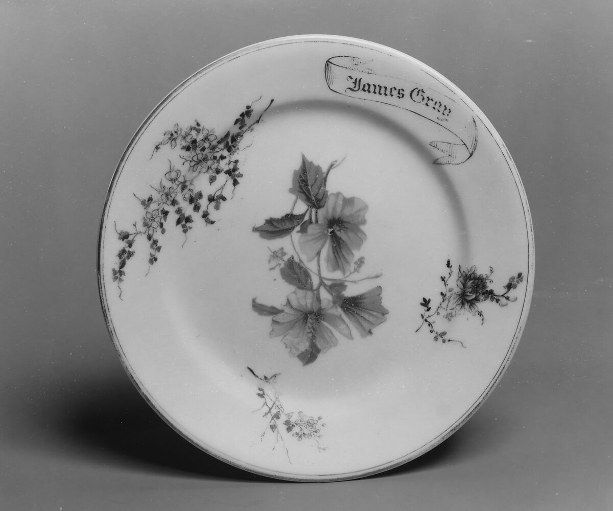 Plate, Union Porcelain Works (American, 1863–1922), Porcelain, American
