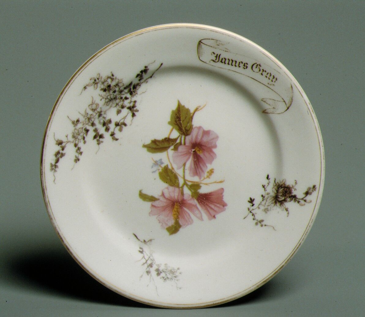 Plate, Union Porcelain Works (American, 1863–1922), Porcelain, American