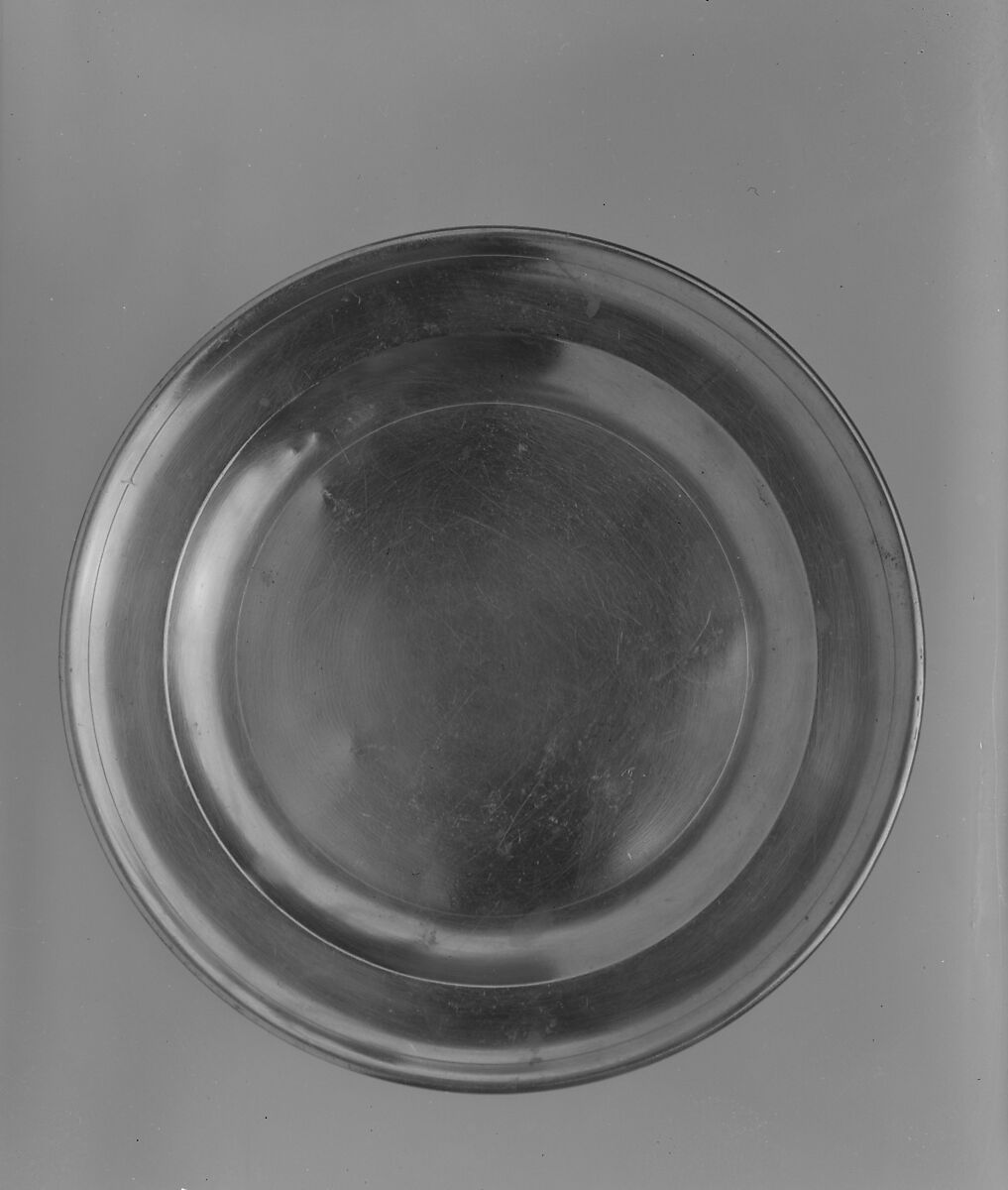 Plate, Henry Will (1734–ca. 1802), Pewter, American 