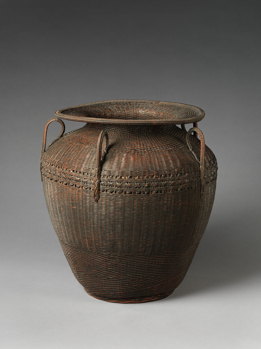 Karamono-Style Flower Basket (Hanakago), Hayakawa Shōkosai I (Japanese, 1815–1897), Timber bamboo and rattan, Japan