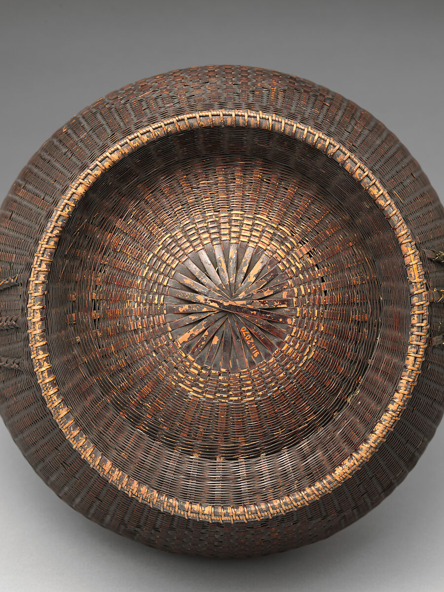 Basket for Peonies, Bamboo and rattan, Japan