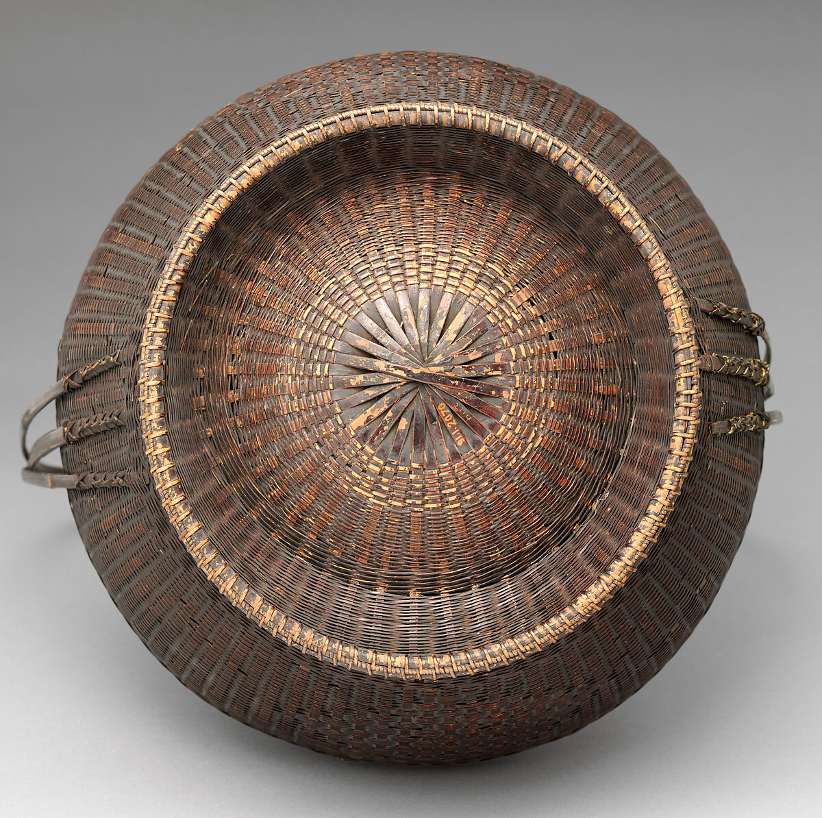 Basket for Peonies, Bamboo and rattan, Japan