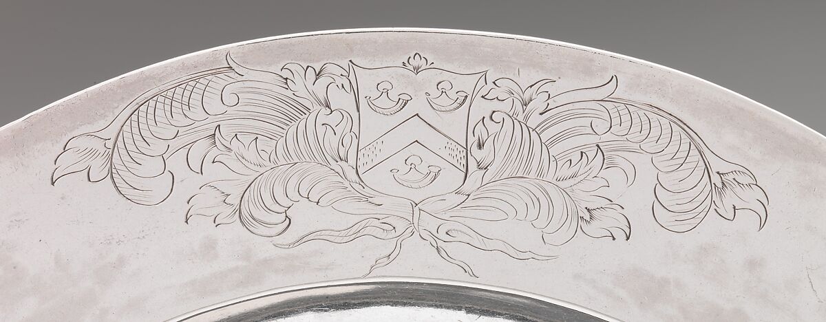 Plate, Edward Winslow (1669–1753), Silver, American