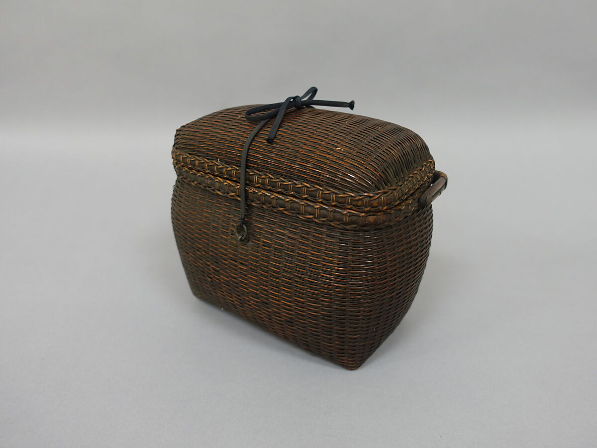Basket with Removable Cover, Bamboo, Japan