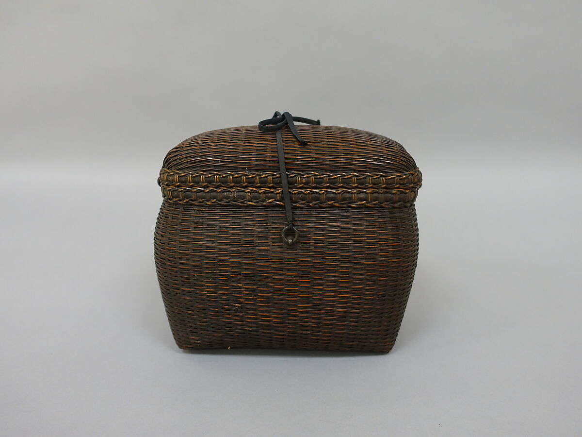 Basket with Removable Cover, Bamboo, Japan
