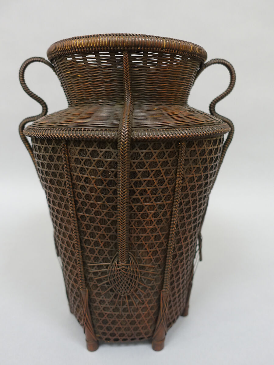 Karamono-Style Basket, Hemp palm, Japan 