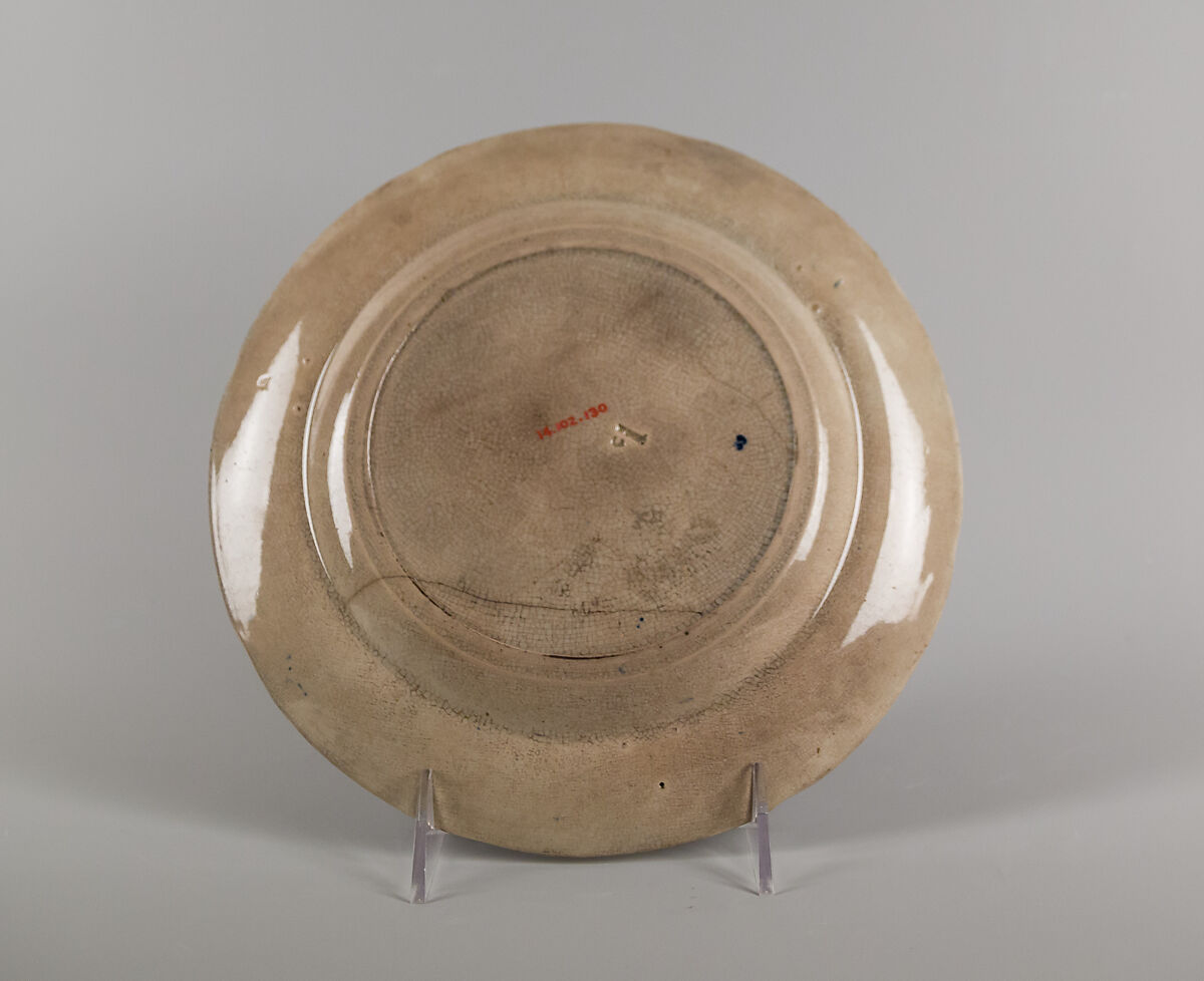 Plate, Enoch Wood &amp; Sons (British, active Burslem, 1818–46), Earthenware, transfer-printed, British (American market)