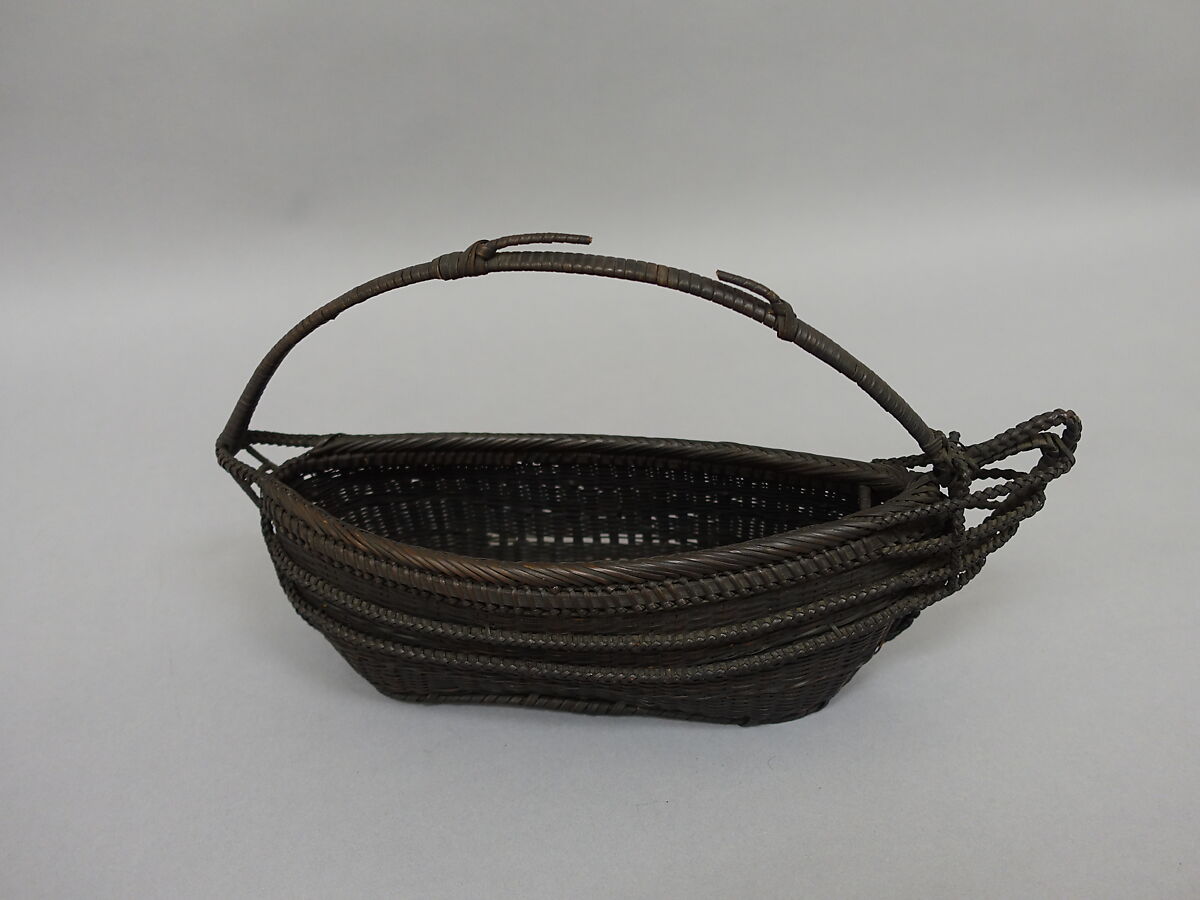 Boat-Shaped Basket, Bamboo (madake), Japan