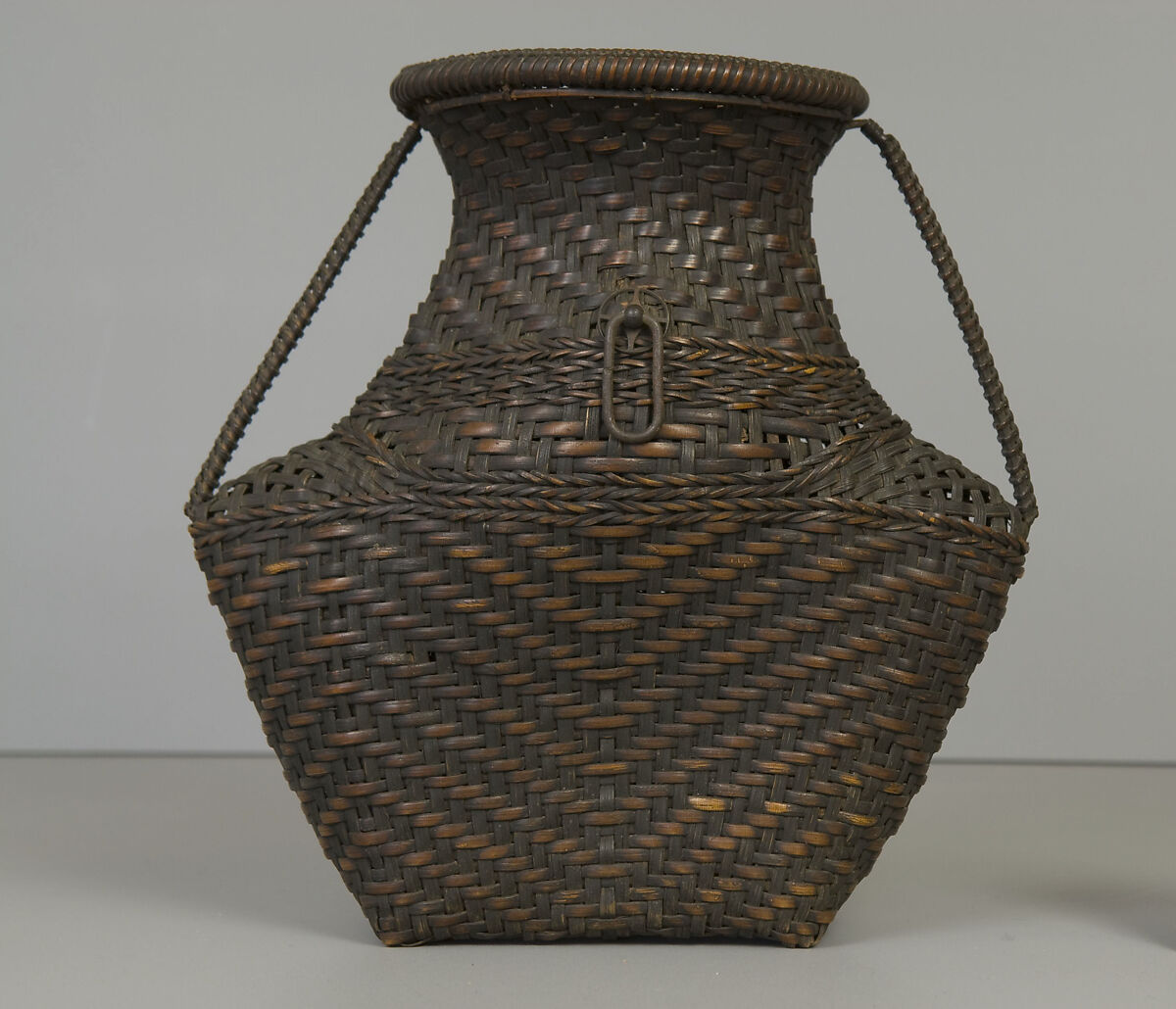 Karamono-Style Basket, Bamboo and rattan, Japan or China 