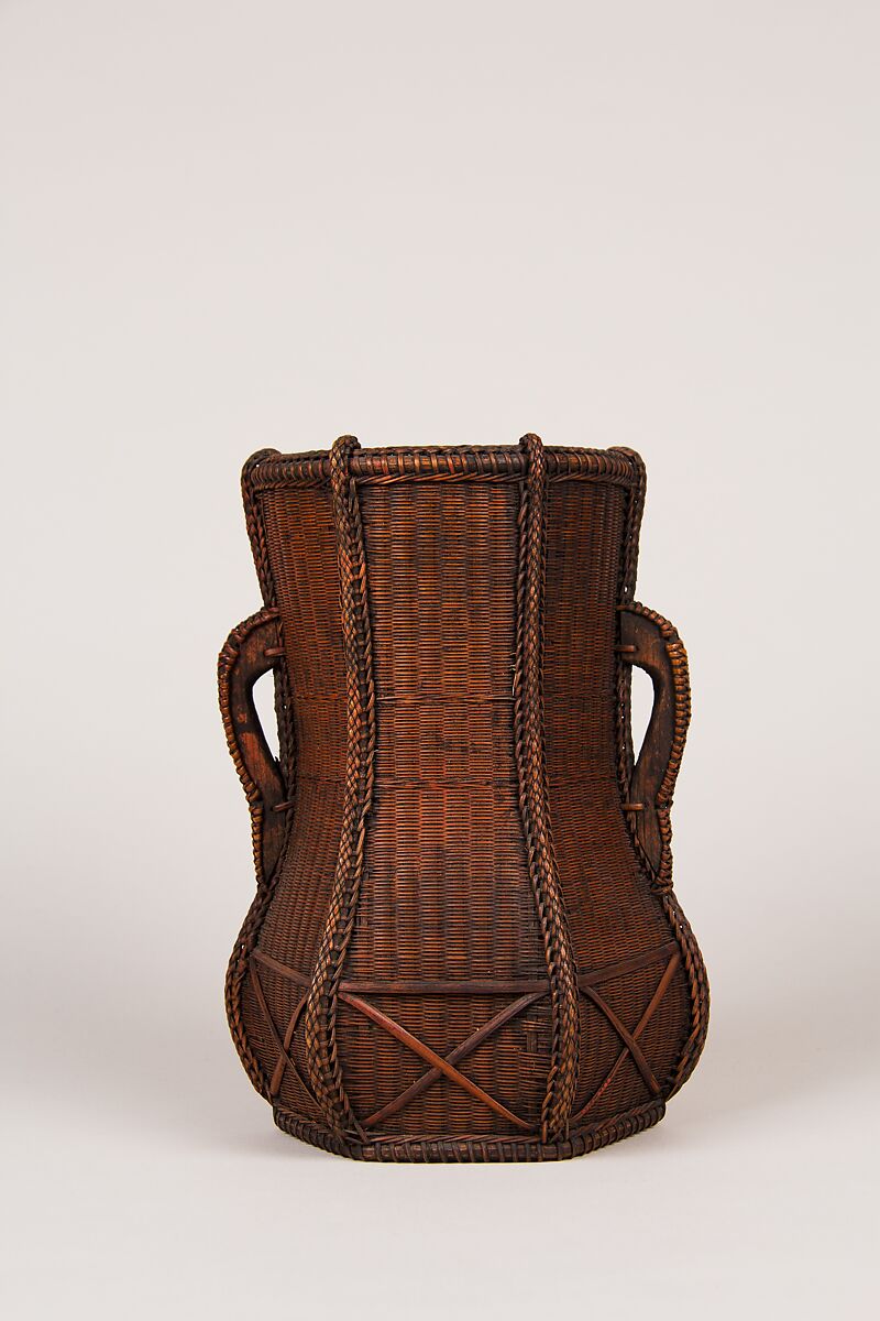 Flower Basket (Hanakago), Timber bamboo and rattan, Japan