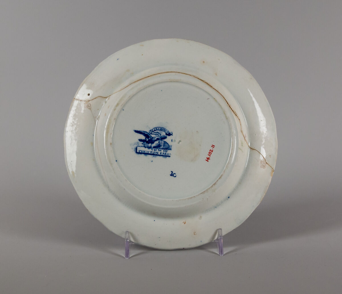 Plate, Enoch Wood &amp; Sons (British, active Burslem, 1818–46), Earthenware, transfer-printed, British (American market)