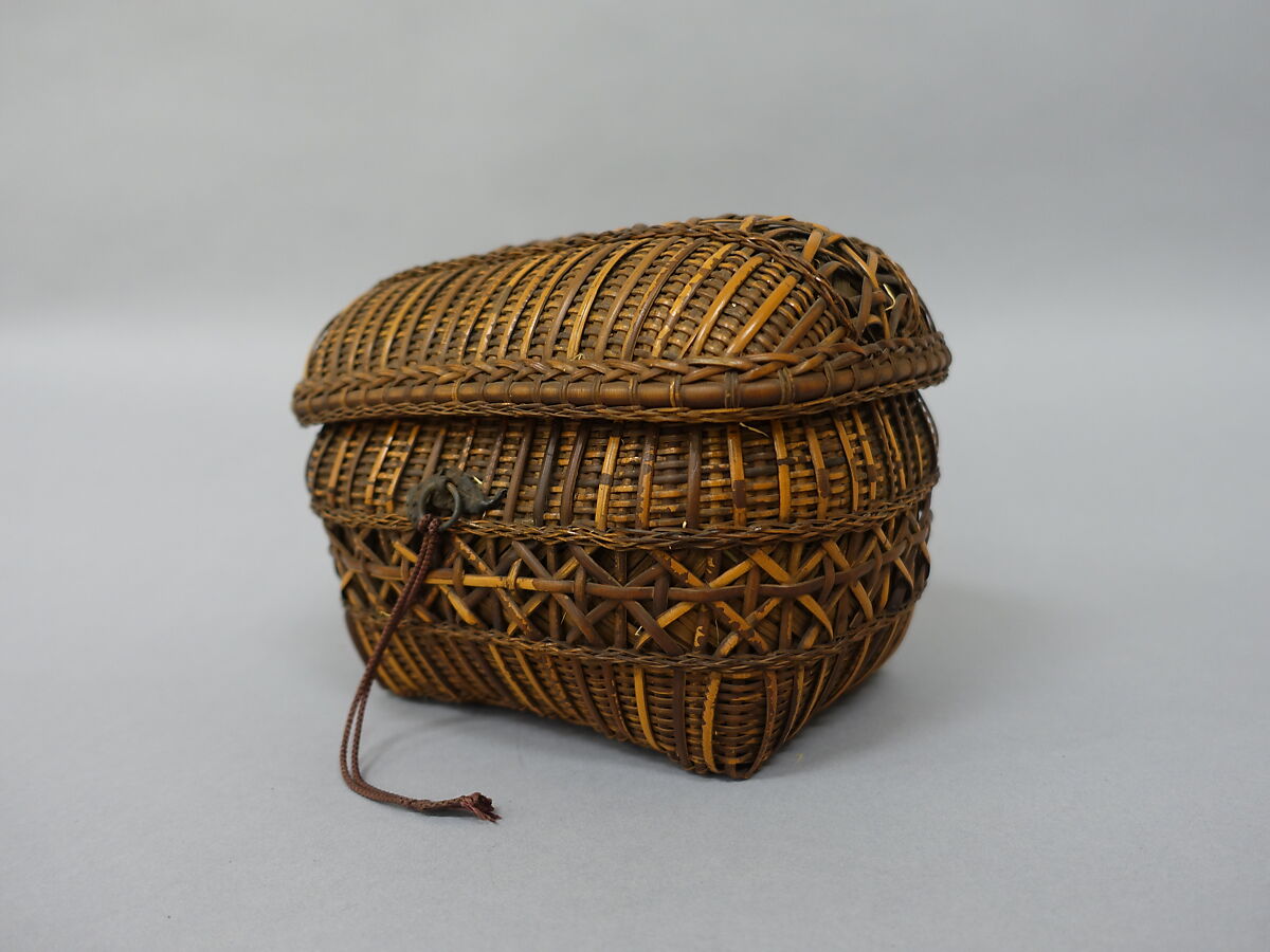 Covered Basket, Rattan, Japan 