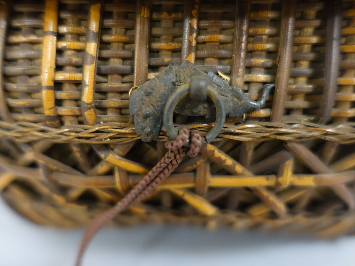 Covered Basket, Rattan, Japan