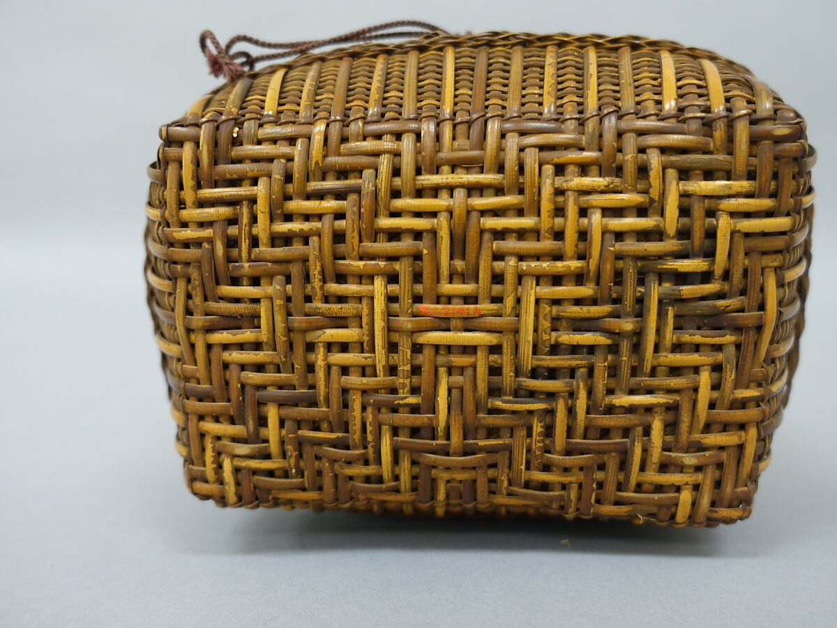 Covered Basket, Rattan, Japan