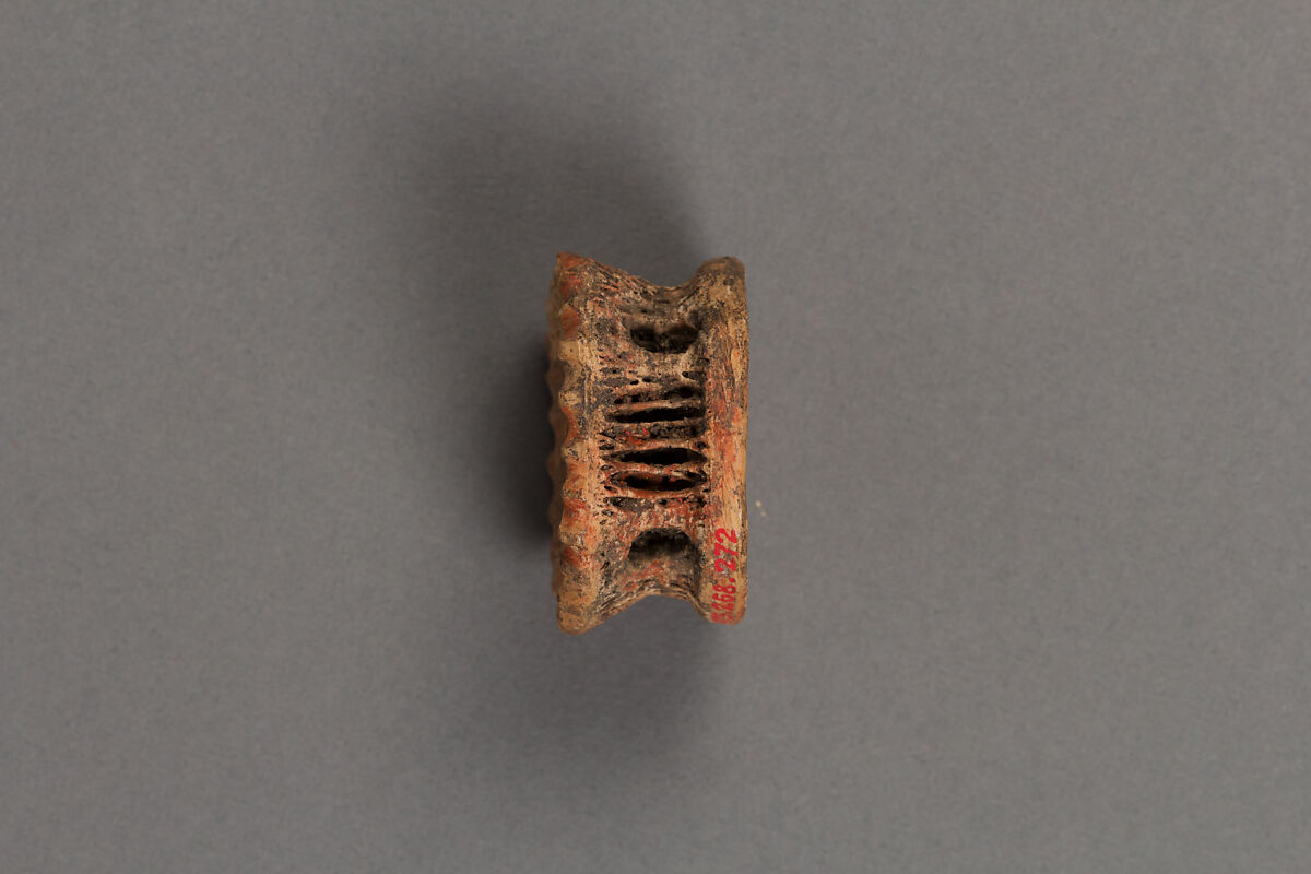 One of a Group of Bone Ornaments, Bone, vertebrae, claw, Japan
