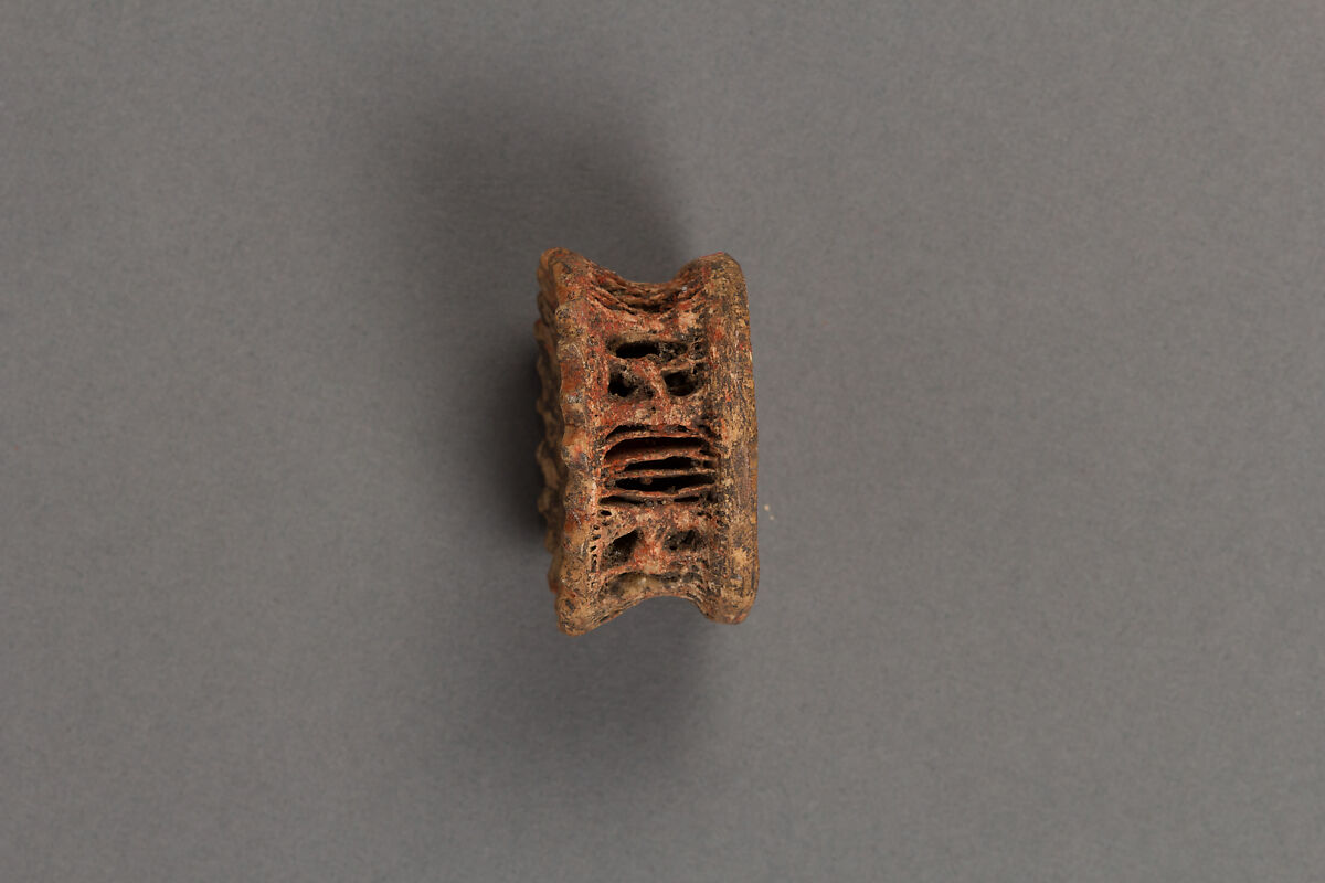 One of a Group of Bone Ornaments, Bone, vertebrae, claw, Japan