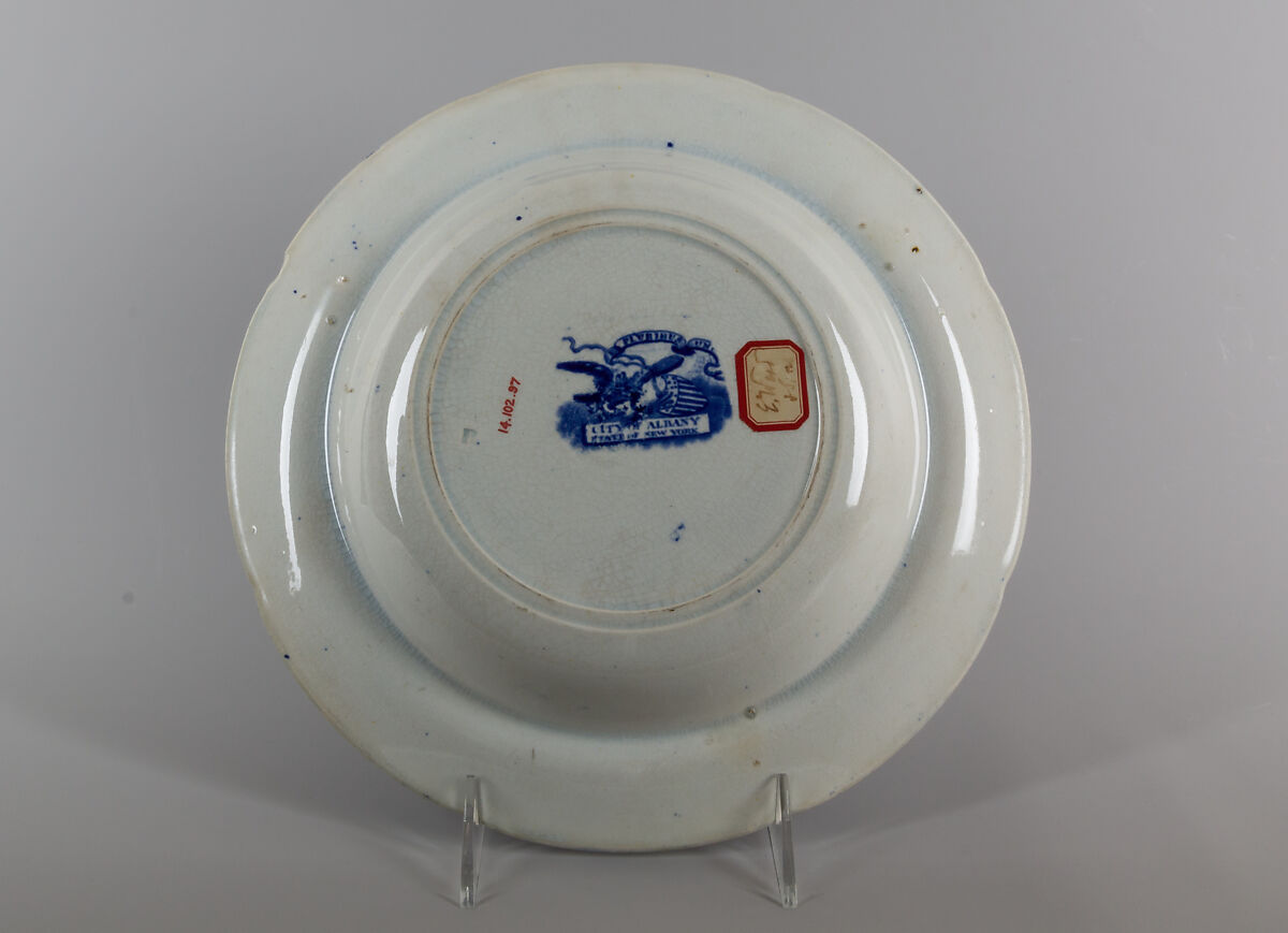 Soup Plate, Enoch Wood &amp; Sons (British, active Burslem, 1818–46), Earthenware, transfer-printed, British (American market)