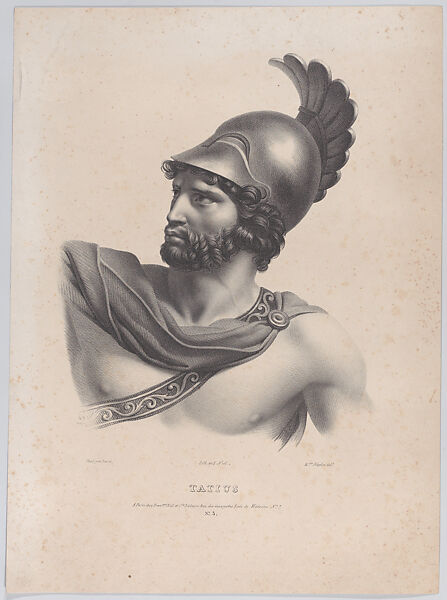 Tatius, Joseph Mathias Negelen (Swiss, Porrentruy 1792–1870 Porrentruy), Lithograph 