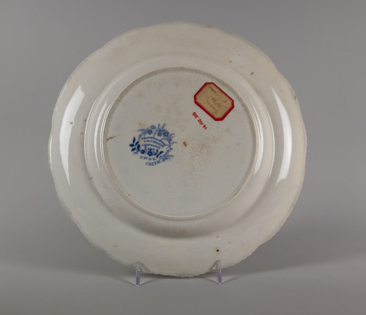 Plate, Enoch Wood &amp; Sons (British, active Burslem, 1818–46), Earthenware, transfer-printed, British (American market)