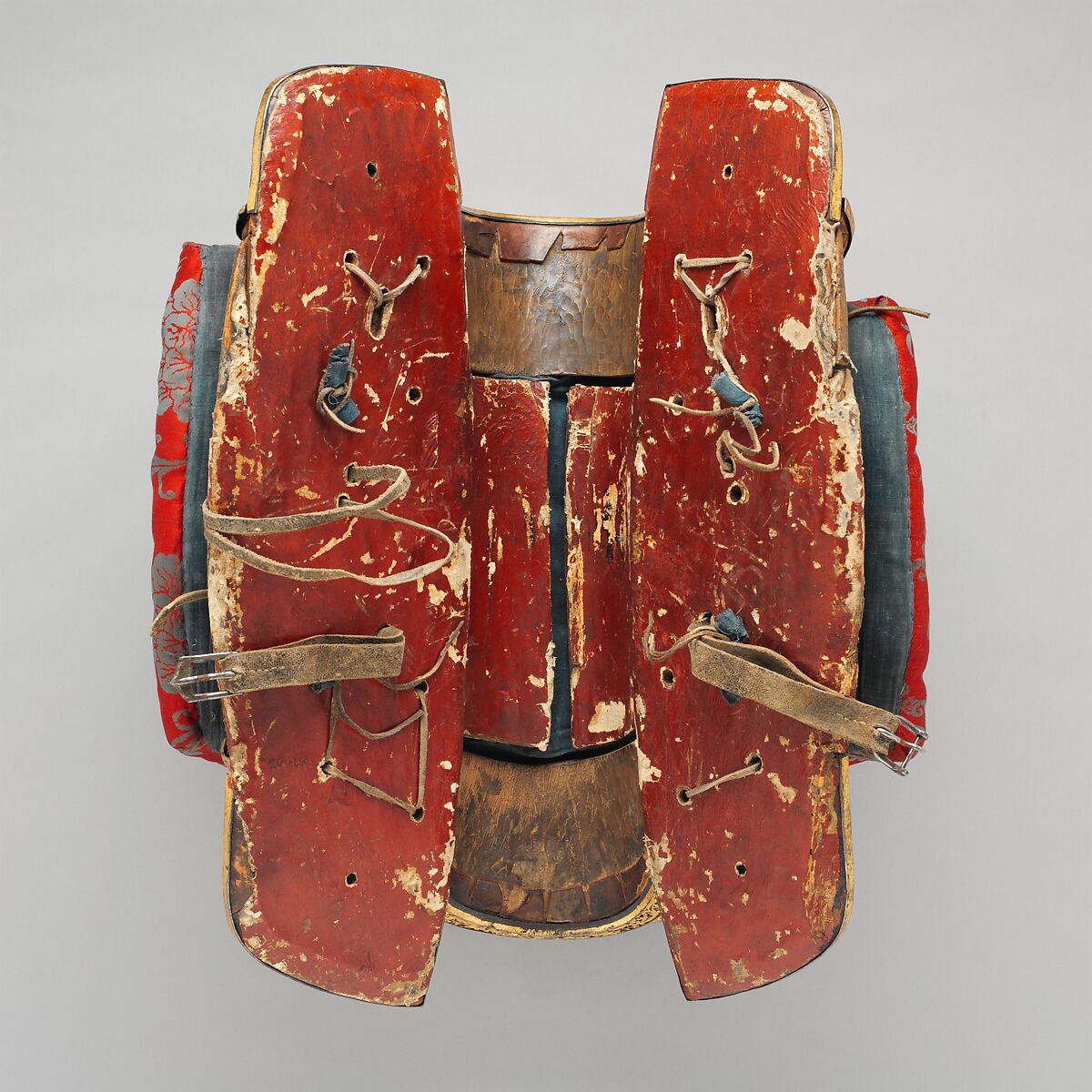 Armored Cavalryman, Steel, iron, gold, silver, copper alloy, brass, wood, leather, textile, bone, horn, silk, hair, turquoise, lead, Tibetan, and possibly Bhutanese and Nepalese