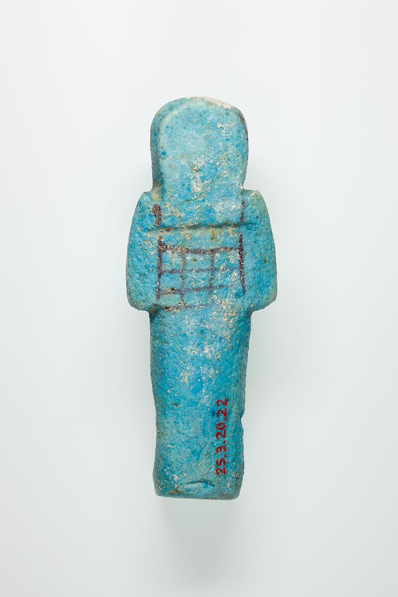 Worker Shabti of Henettawy (C), Daughter of Isetemkheb, Faience