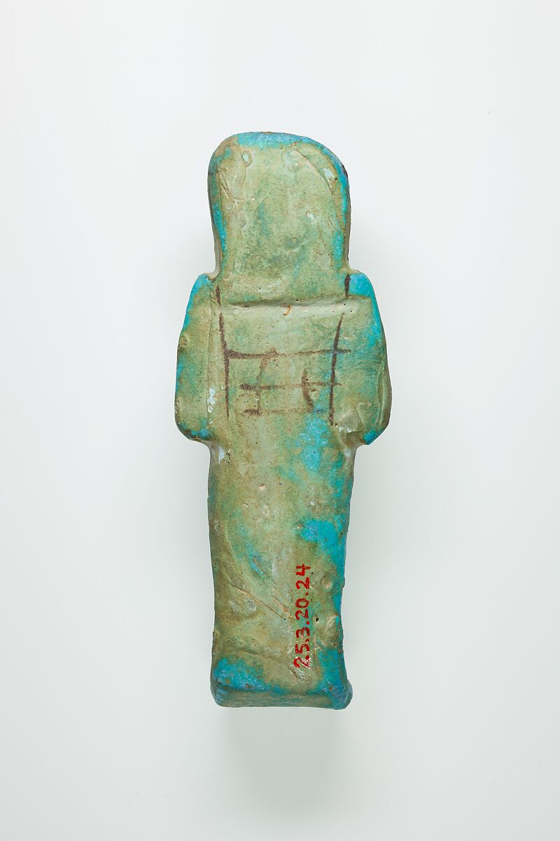 Worker Shabti of Henettawy (C), Daughter of Isetemkheb, Faience