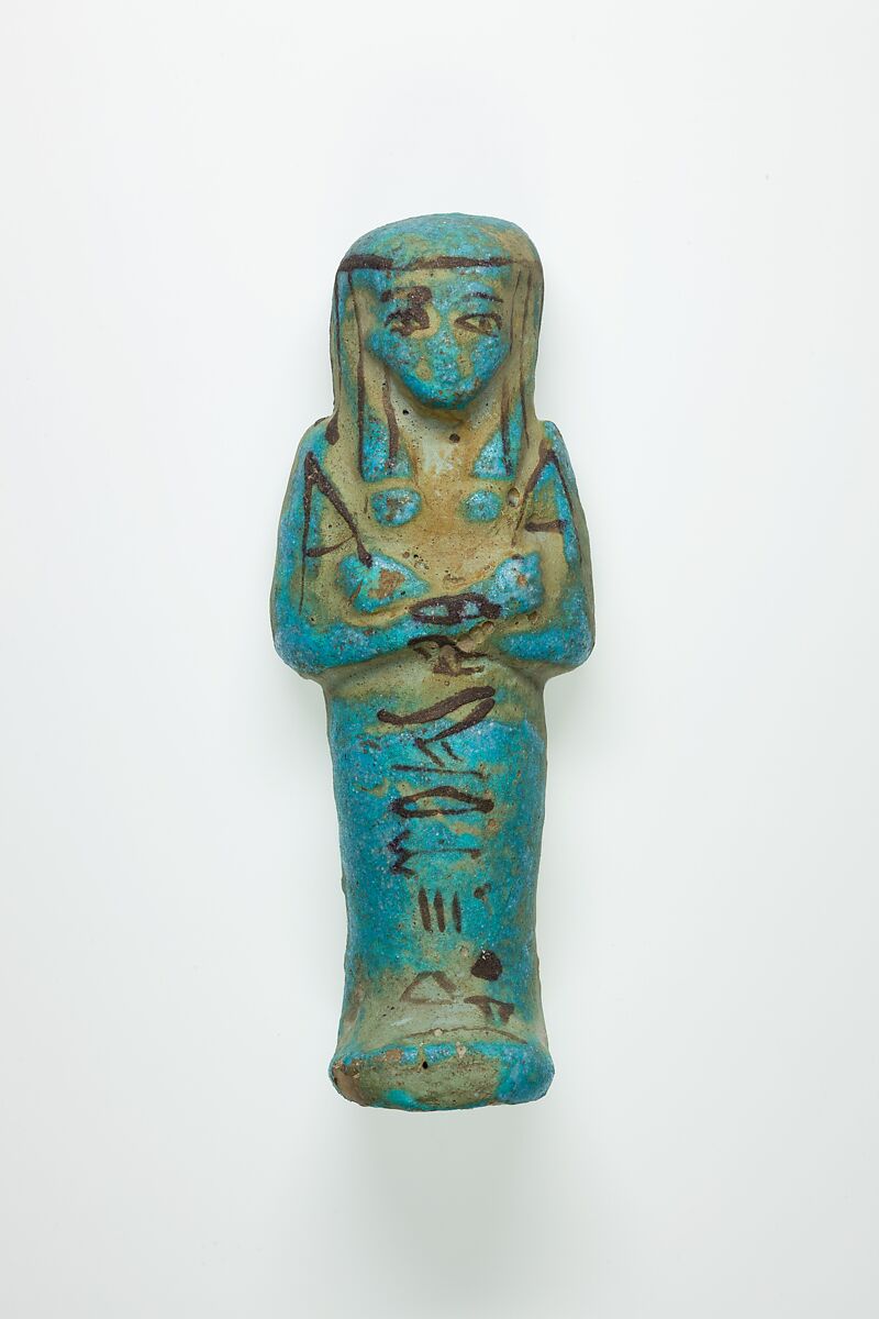 Worker Shabti of Henettawy (C), Daughter of Isetemkheb, Faience 