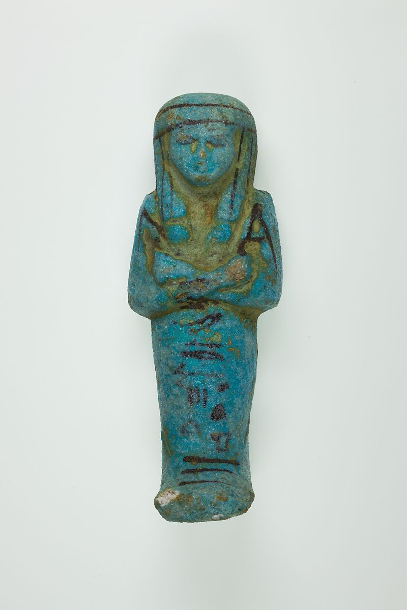 Worker Shabti of Henettawy (C), Daughter of Isetemkheb, Faience 