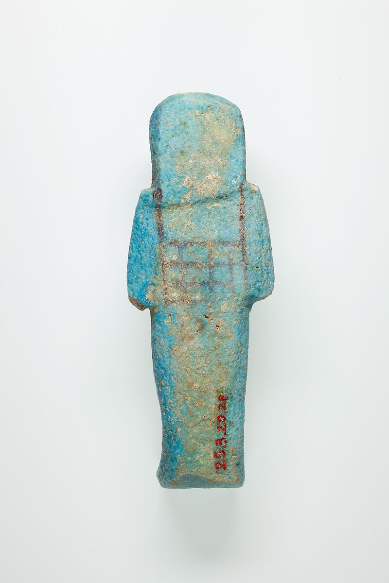 Worker Shabti of Henettawy (C), Daughter of Isetemkheb, Faience