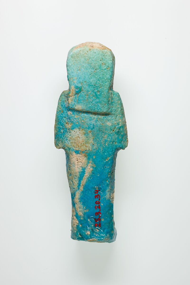 Worker Shabti of Henettawy (C), Daughter of Isetemkheb, Faience