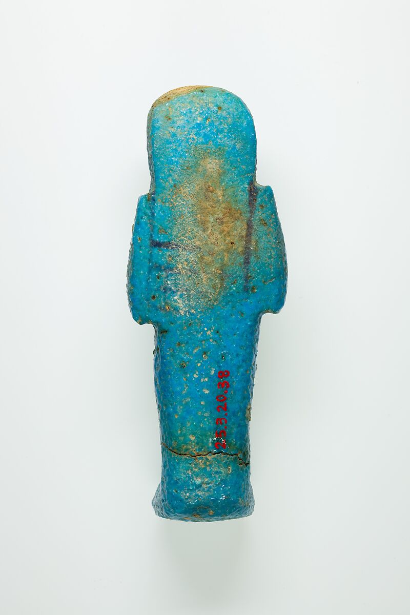 Worker Shabti of Henettawy (C), Daughter of Isetemkheb, Faience