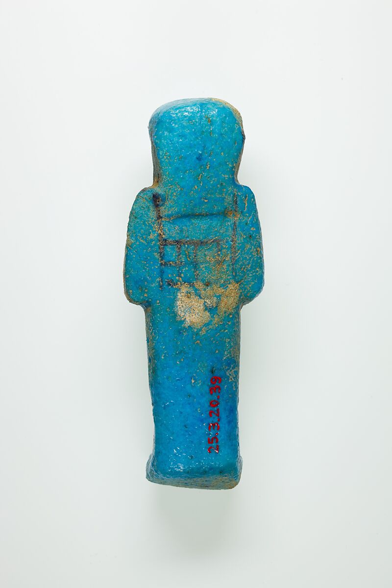 Worker Shabti of Henettawy (C), Daughter of Isetemkheb, Faience