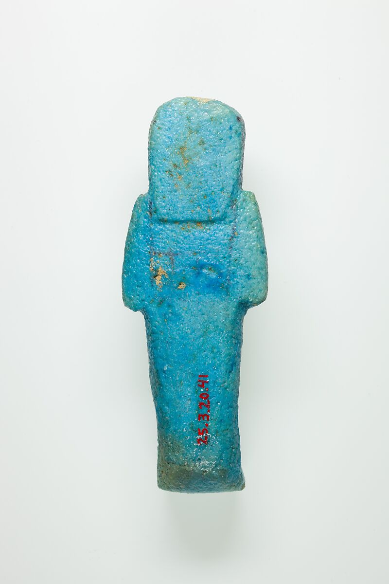 Worker Shabti of Henettawy (C), Daughter of Isetemkheb, Faience