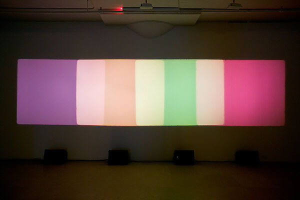 Shutter Interface, Paul Sharits (American, Denver, Colorado 1943–1993 Buffalo, New York), Four-channel 16mm film, color, sound