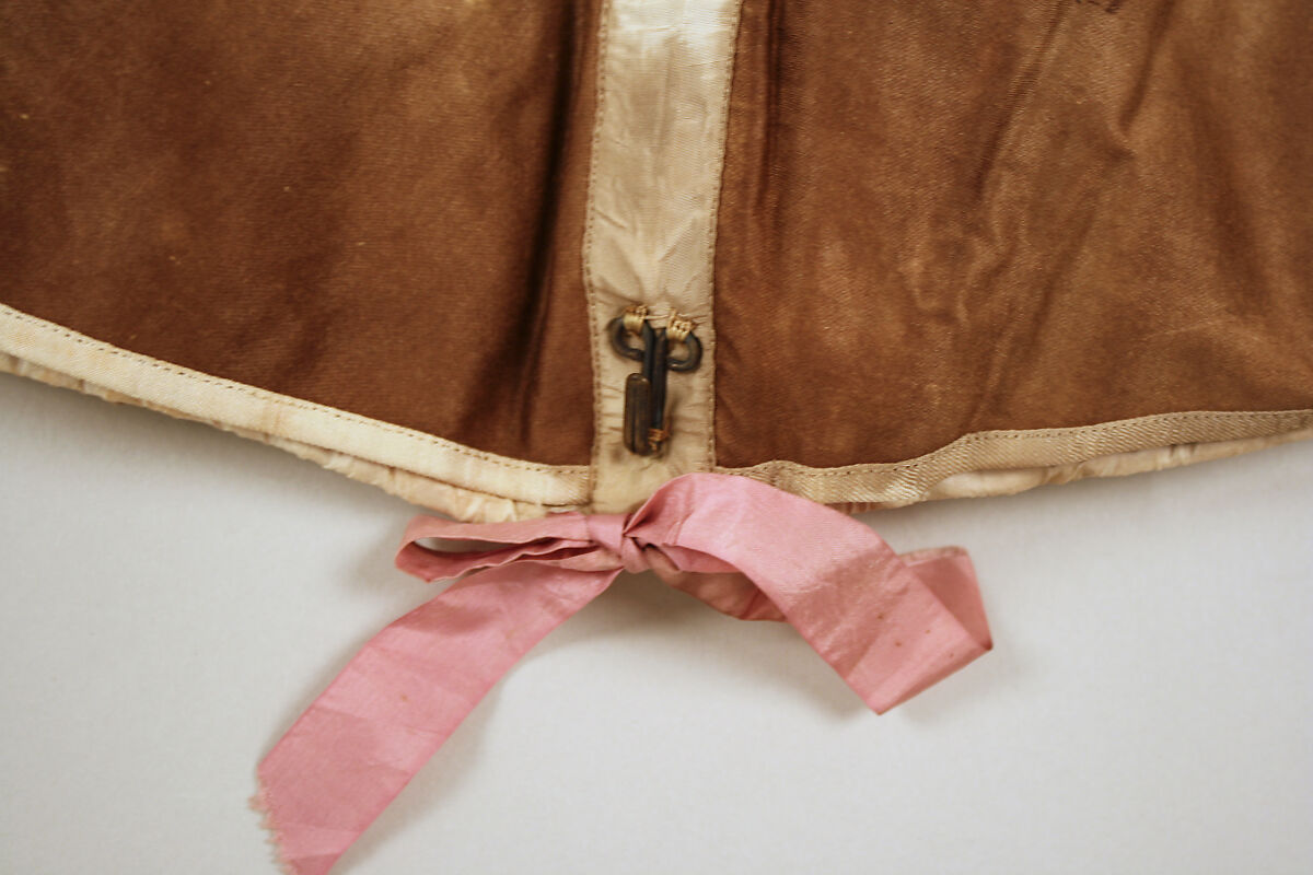 Abdominal Supporter, cotton, linen, silk, metal, bone, probably British