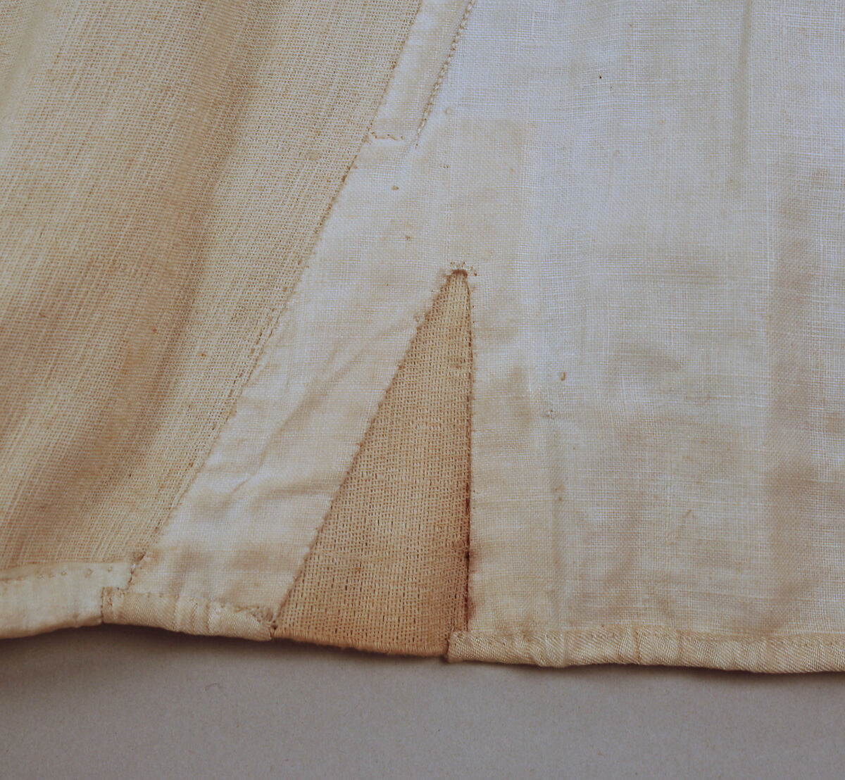 Abdominal Supporter, cotton, linen, silk, metal, bone, probably British