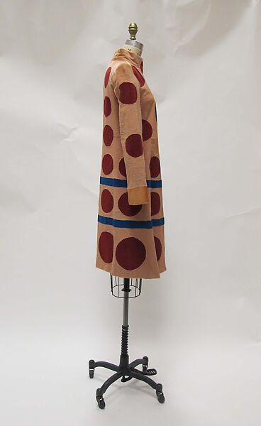 Coat, Fendi (Italian, founded 1925), fur (mink), silk, leather, metal, Italian